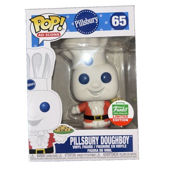Funko Pop! Ad Icons 65 Pillsbury Doughboy Funko Shop Exclusive With Protector - Picture 2 of 5
